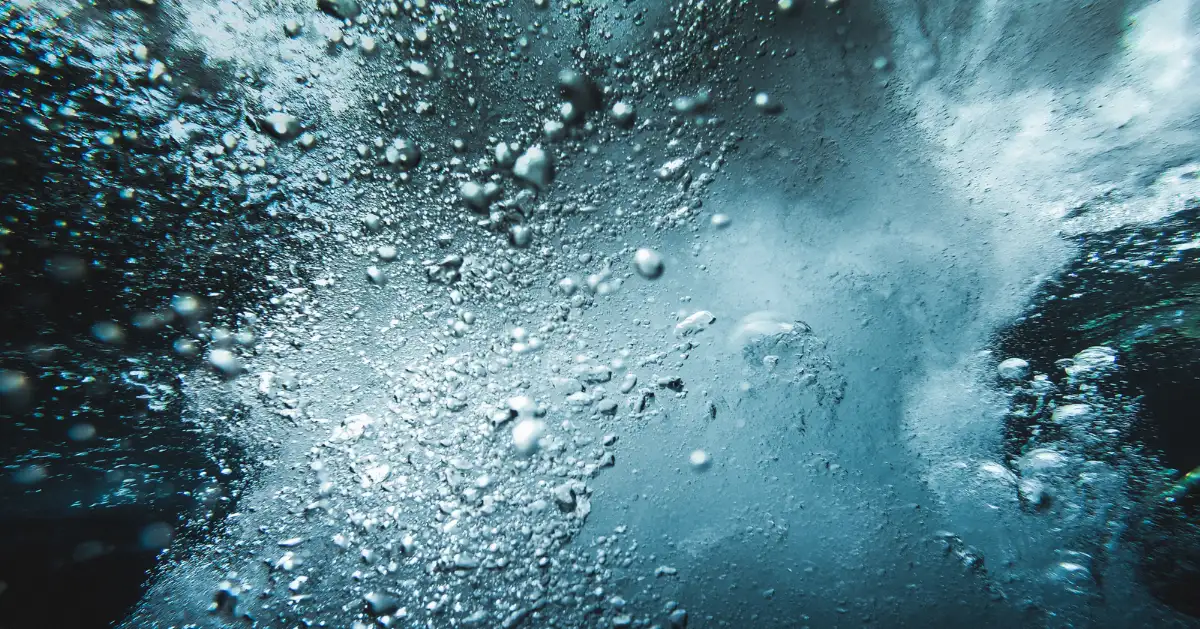 Under water
