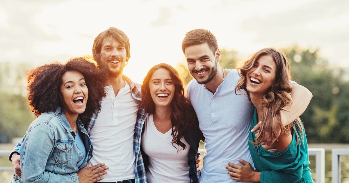 a group of adult friends