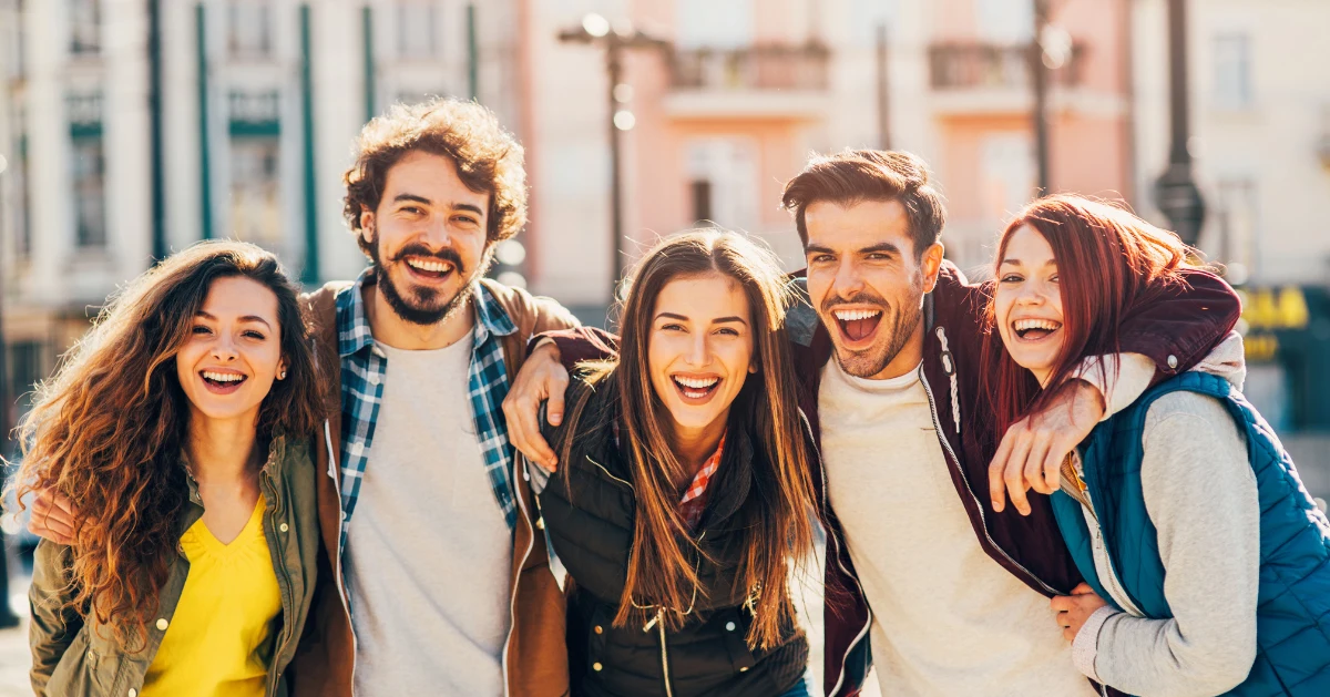 a group of friends hanging out